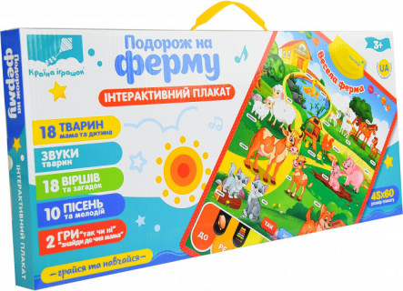 Дитячий розвиваючий плакат 