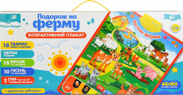 Дитячий розвиваючий плакат 