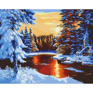 Картина по номерам "Сказочная зима" BS29405, 40х50 см 