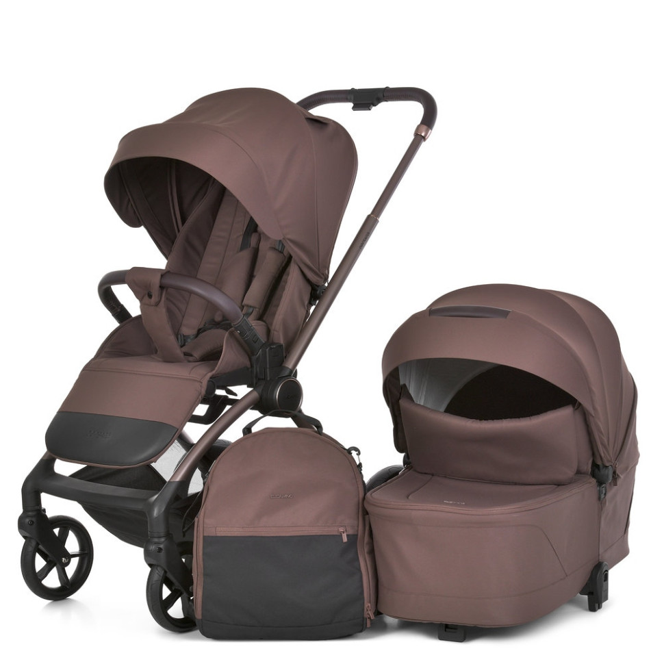 Коляска универсальная 2 в 1 PERSONA ME 1091-2 Cocoa Brown опт, дропшиппинг