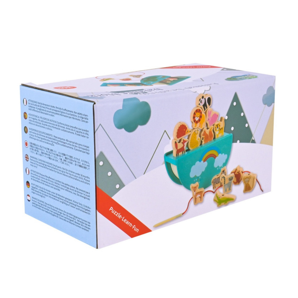 Деревянная игрушка Балансир-шнуровка 2 в 1 C9406 опт, дропшиппинг