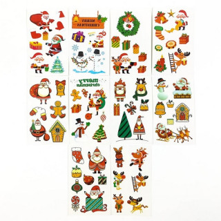 Набор детских временных тату "Рождество и Новый год № 1" tattoo-mini-set-cmas-10-1
