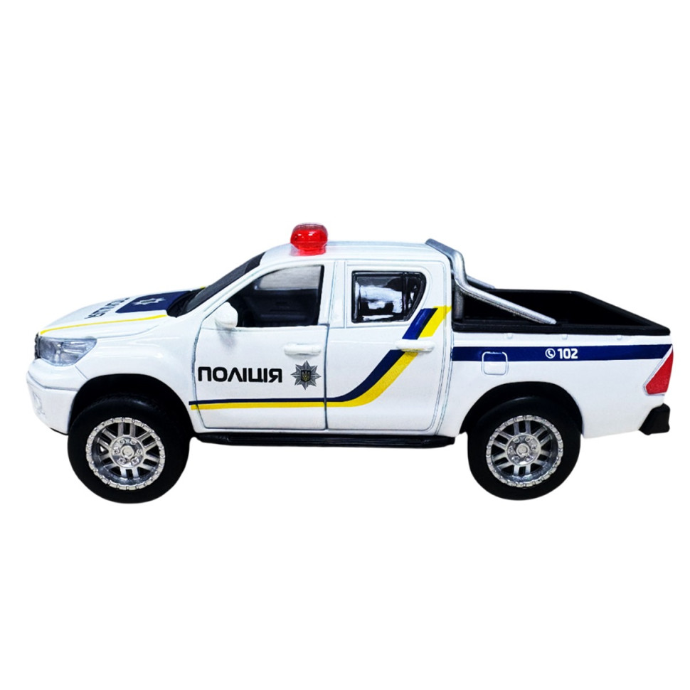 Детская автомодель Toyota Hilux Police TechnoDrive KM250426 масштаб 1:32 опт, дропшиппинг