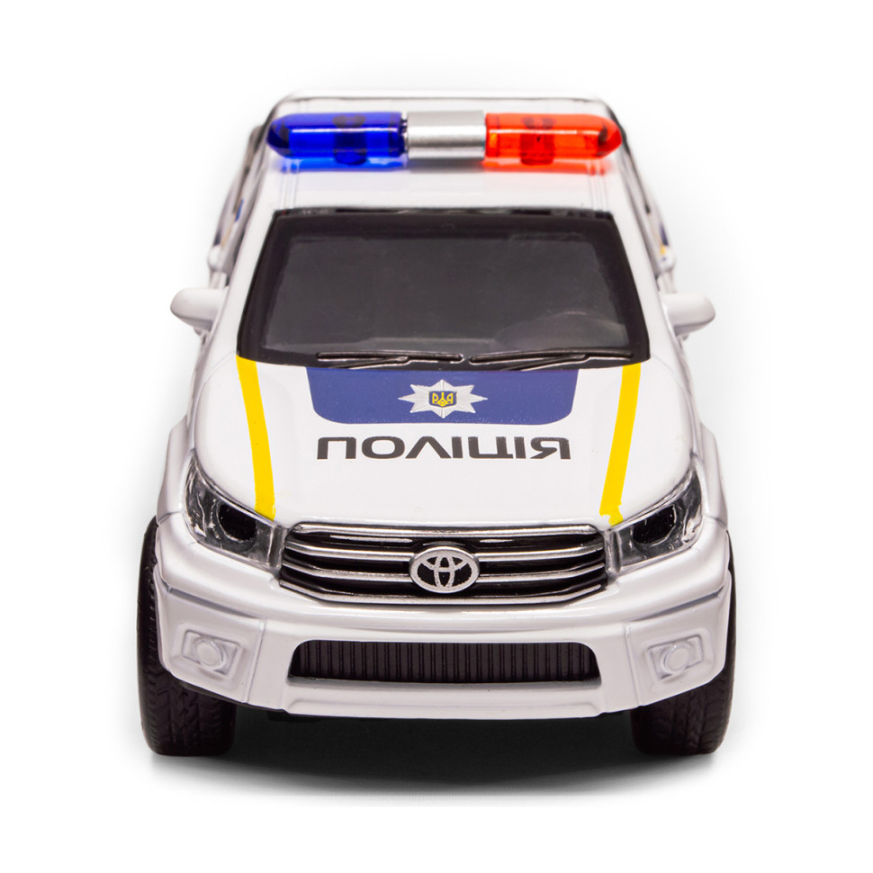 Дитяча автомодель Toyota Hilux Police TechnoDrive KM250426 масштаб 1:32 - гурт(опт), дропшиппінг
