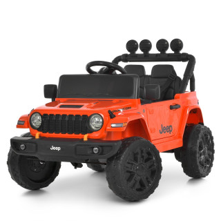 Детский электромобиль Джип M 6312EBLR-7(24V) до 30 кг, оранжевый
