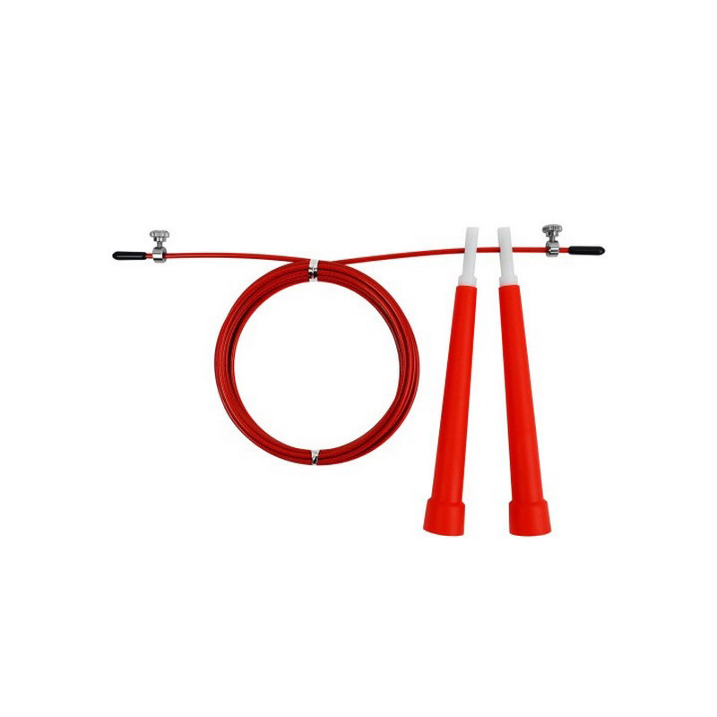 Швидкісна скакалка Speed ​​Cable Rope EF-2039-R, зі сталевим тросом, червона - гурт(опт), дропшиппінг 