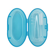 Силиконовая зубная щетка для десен MGZ-0706(Blue) в футляре 