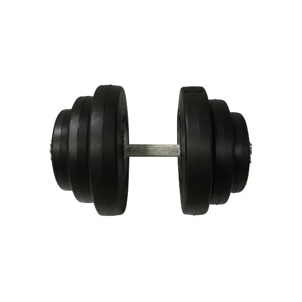 Гантель складальна композитна в пластиковій оболонці Rock Pro-R 19,5 кг NE-PL-R-019 - гурт(опт), дропшиппінг 