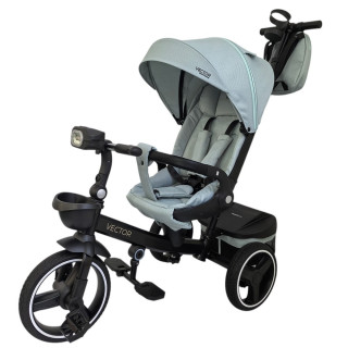 Дитячий триколісний велосипед VECTOR ME 1162-1 Cloud Blue, з батьківською ручкою
