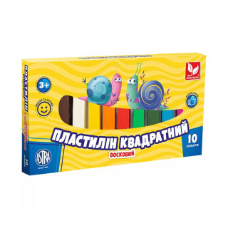 Пластилин квадратный восковый 303115006-UA 10 цветов