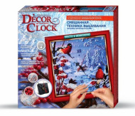 Набор для творчества Decor Clock "Снегири" 4298-01-03DT с часами
