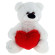 Мягкая игрушка "Мишка Бублик с сердцем" BBL55-Heart 55 cм опт, дропшиппинг