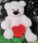 М'яка іграшка "Ведмедик Бублик із серцем" BBL55-Heart 55 см - гурт(опт), дропшиппінг 