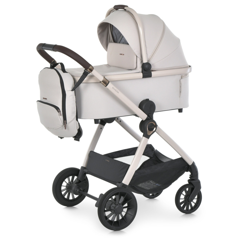 Коляска универсальная 2 в 1 RIVIERA ME 1183 Silver Milk опт, дропшиппинг
