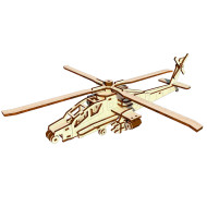 Деревянный конструктор "Вертолет" OPZ-006, 119 деталей