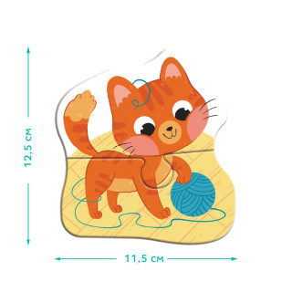 Детский пазл 4 в 1 "Baby puzzle. Домашние животные" 300688 набор 4 в 1