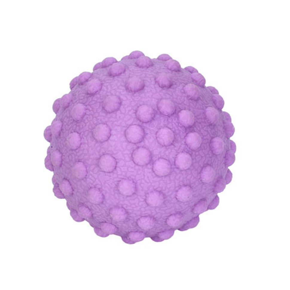 Мяч массажный для йоги/фитнеса MS 4191(Violet) текстурный, TPR, 5 см, 65 грамм опт, дропшиппинг