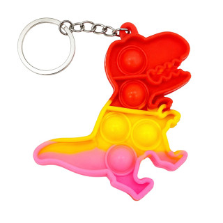 Детский антистресс-брелок Pop It мини Дино AA3641-5 силикон, 8,3х6,5х1 см