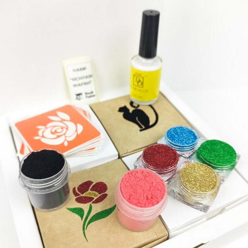 Подарочный набор для био-тату «Яркие краски» gift-set-jaskravi-farbi опт, дропшиппинг
