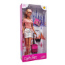 Детская кукла с чемоданом и фотоаппаратом DEFA 8377, 29 см опт, дропшиппинг