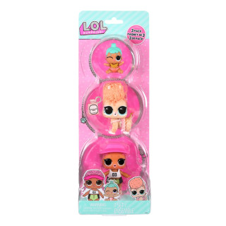 Набор игровых фигурок Спайки, Китти, Лил Дженни L.O.L. Surprise! 987895 серии "OPP Tot + Pet + Lil Sis"