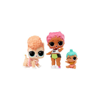 Набор игровых фигурок Спайки, Китти, Лил Дженни L.O.L. Surprise! 987895 серии "OPP Tot + Pet + Lil Sis"