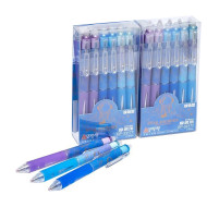 Ручка автоматическая "пишет-стирает" 33177D, синяя, упаковка 12 штук
