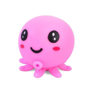 Детская игрушка-антистресс "Осьминог" MS 3951(Pink) с мукой, 7,5 см