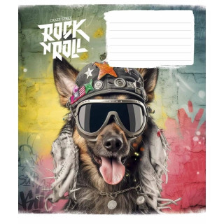 Тетрадь ученическая "Rock star" 012-3277K-1 в клетку, 12 листов