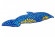 Дитячий масажний килимок "Дельфін" MS-1216 з камінчиками - гурт(опт), дропшиппінг 
