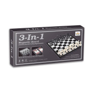 Шахматы магнитные 3 в 1 QX56810 поле 25 х 25 см 