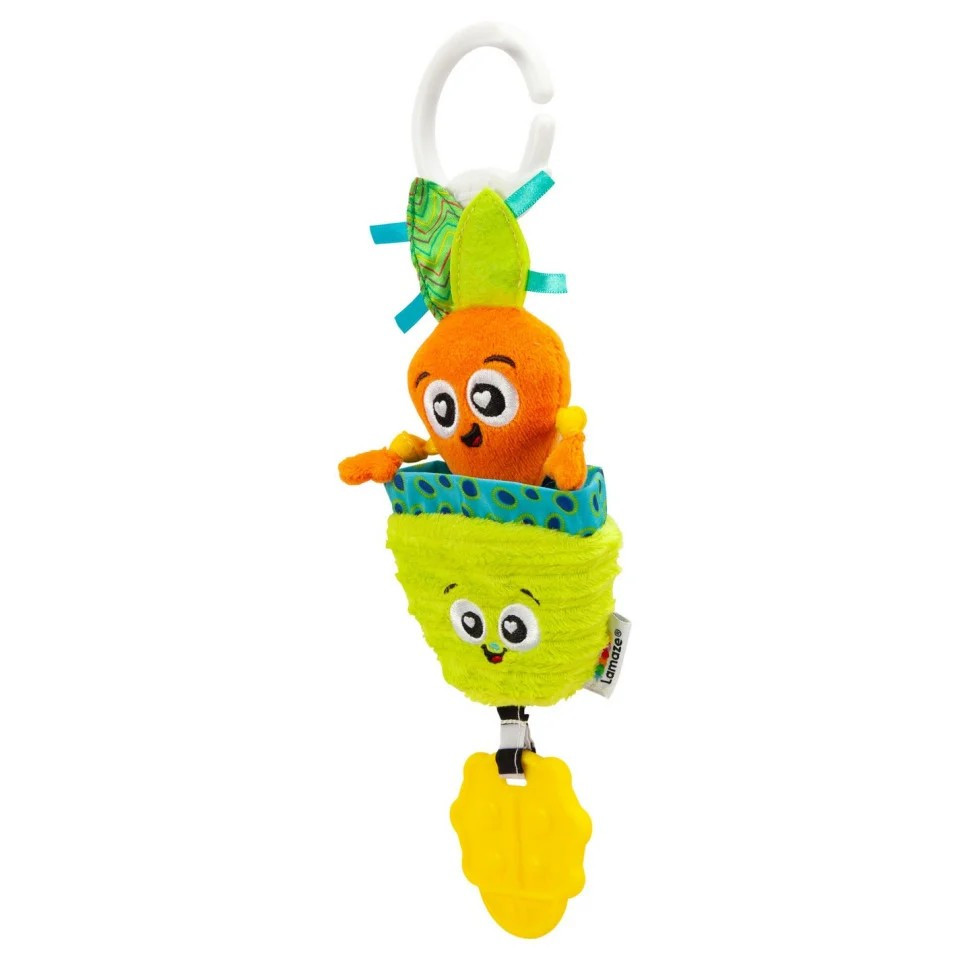 Мягкая игрушка-подвеска Морковка Lamaze L27381 с прорезывателем опт, дропшиппинг