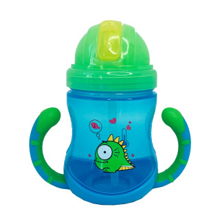 Поільник дитячий з трубочкою Неон MGZ-0300(Blue) 270 мл