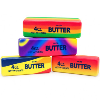 Детская игрушка сквиш-антистресс "BUTTER Радужный" SQBUTCOLOR-113 размер 13х3,5х3,5 см