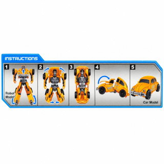 Игровой транформер Робот-машина 168-62(Yellow-2) пластик, желто-черный