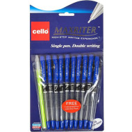 Ручка олійна MAXRITER Cello 727+1(Blue), синя 10 штук в упаковці