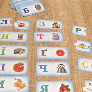 Детская настольная игра "Азбука" 0529, 33 пары карточек