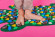 Дитячий масажний килимок "Крокодил" MS-1 264 з камінчиків - гурт(опт), дропшиппінг 