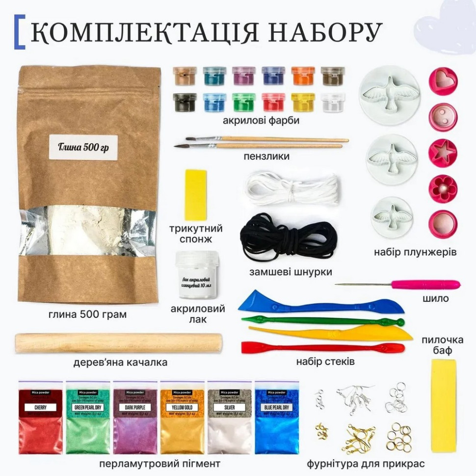 Большой набор для создания украшений GL-009 из пластической глины опт, дропшиппинг