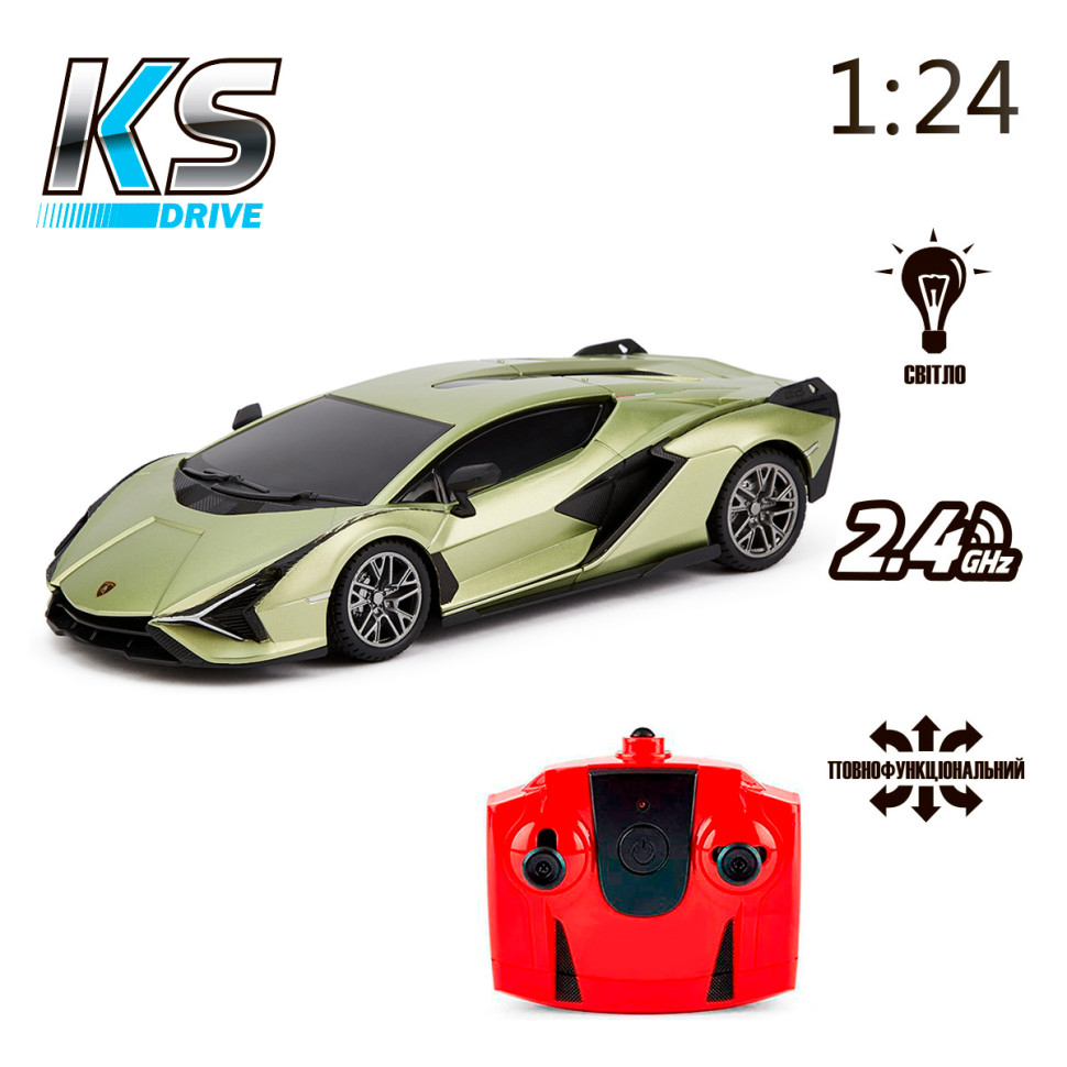 Автомобиль на радиоуправлении LAMBORGHINI SIAN KS DRIVE 124GLSG масштаб 1:24, 2.4Ghz опт, дропшиппинг