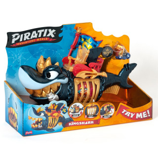 Детский игровой набор с фигурками "Королевская черная акула" PIRATIX PPXSP112IN11