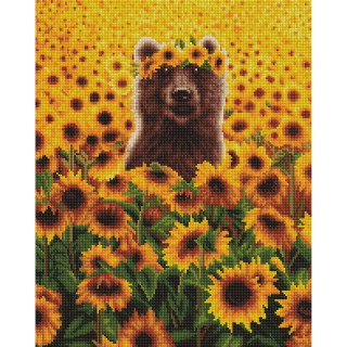 Алмазная мозаика "Солнечный мишка" ©Lucia Heffernan DBS1200, 40x50 см
