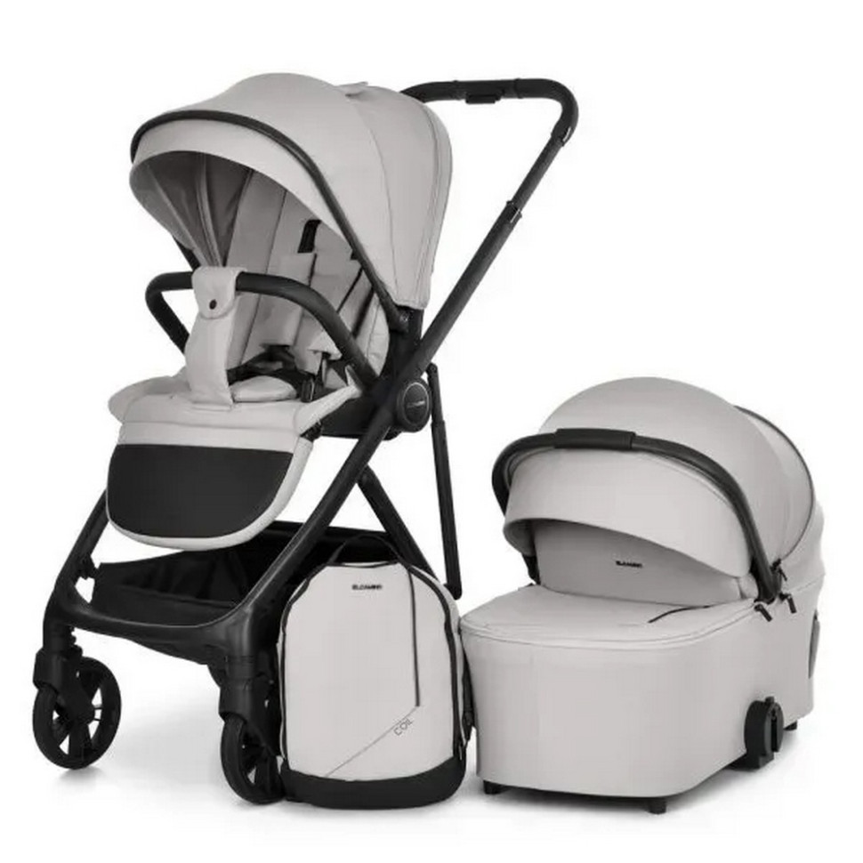 Коляска универсальная 2 в 1 COIL ME 1190 Silver Milk опт, дропшиппинг