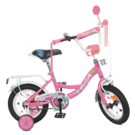 Велосипед дитячий PROF1 Y12301N 12 дюймів, рожевий