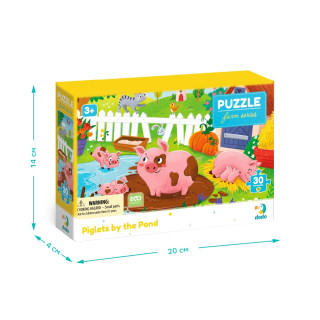 Детский пазл "Поросята у пруда" 300682, 30 элементов