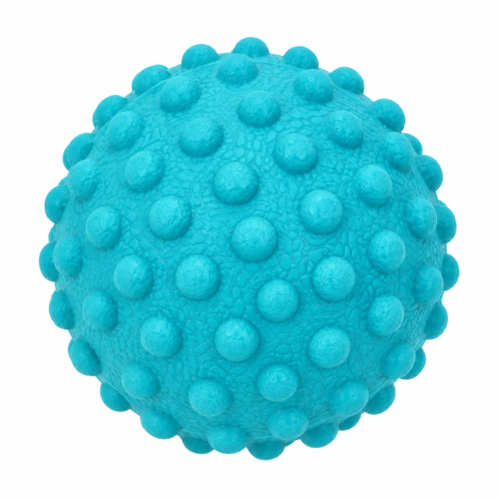 Мяч массажный для йоги и фитнеса MS 4191(Turquoise) текстурный, TPR, 5 см, 65 гр опт, дропшиппинг