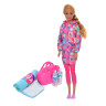 Детская кукла Спортсменка DEFA 8477 сумочка, коврик для йоги, 2 бутылки воды опт, дропшиппинг