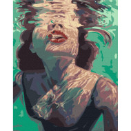 Картина по номерам "Девушка под водой" Brushme BS38459 40x50 см
