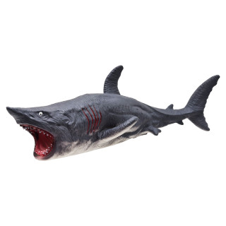 Игровая фигурка Морского обитателя "Мегалодон" HJ1058-2(Gray-3) брызгает водой, 25 см
