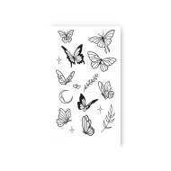 Набор временных татуировок «9 Бабочек» L-73